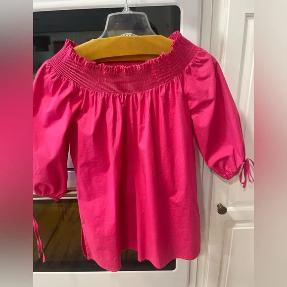 Melissa Paige Pink Off the Shoulder Blouse - Picture 6 of 10